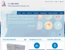 Tablet Screenshot of ibnsinapharma.com